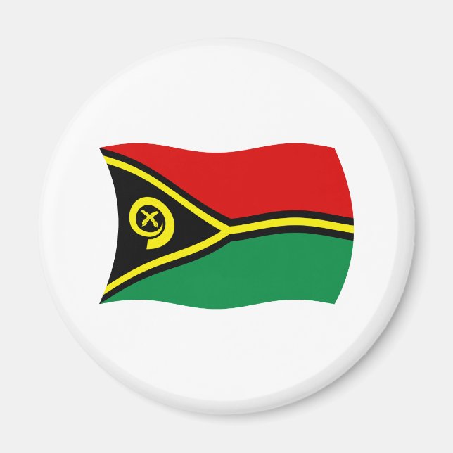 Aimant Drapeau du Vanuatu (Devant)