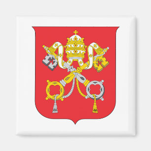 Aimant drapeau du Vatican symbole armoiries emblème