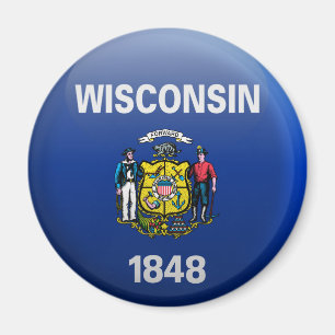 Aimant Drapeau du Wisconsin