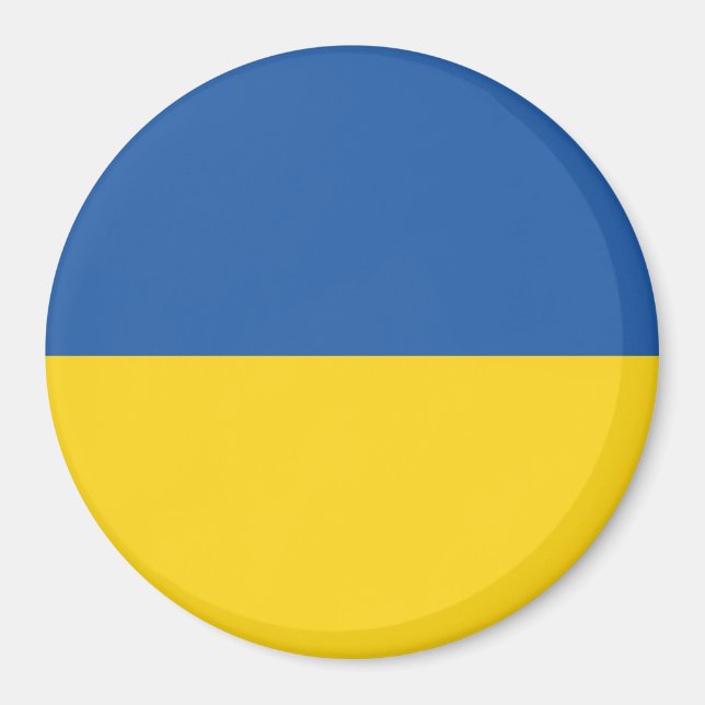 Aimant Drapeau d'Ukraine (Devant)
