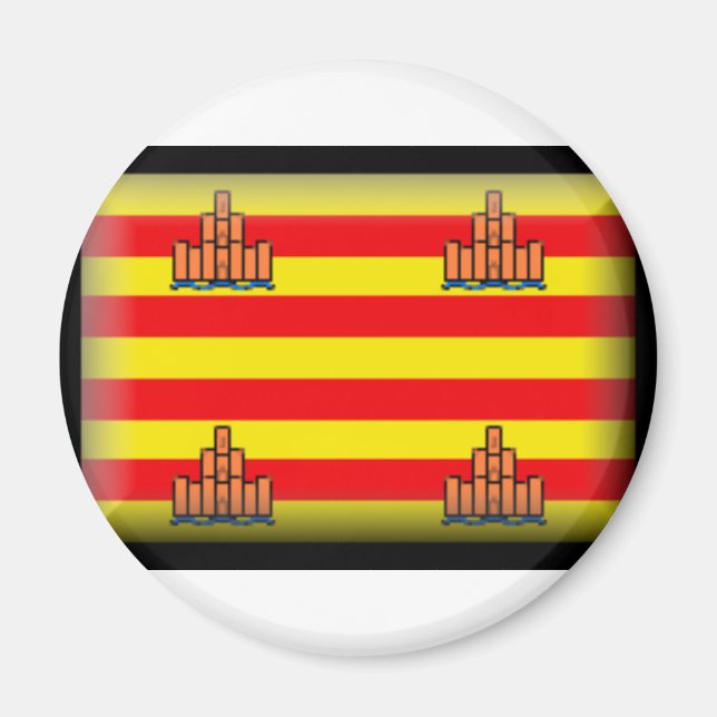 Aimant Drapeau Espagne Ibiza (Devant)