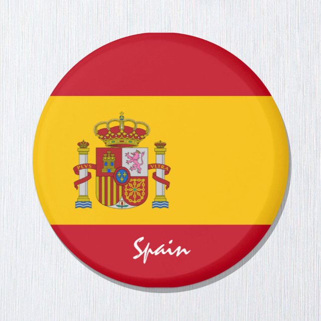 Aimant Drapeau espagnol & Voyage Espagne, vacances /sport (Créateur téléchargé)