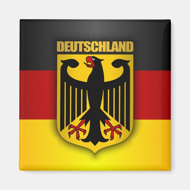 Aimant Drapeau et armoiries de Deutschland (Devant)