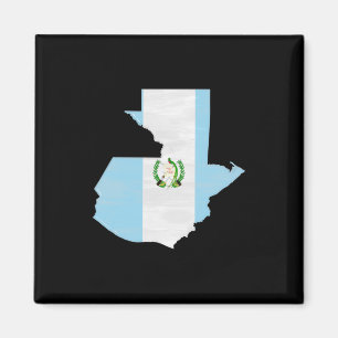 Aimant Drapeau et carte du Guatemala