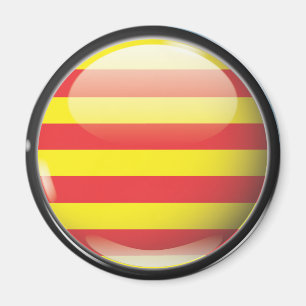 Aimant Drapeau et escudo de Catalogne