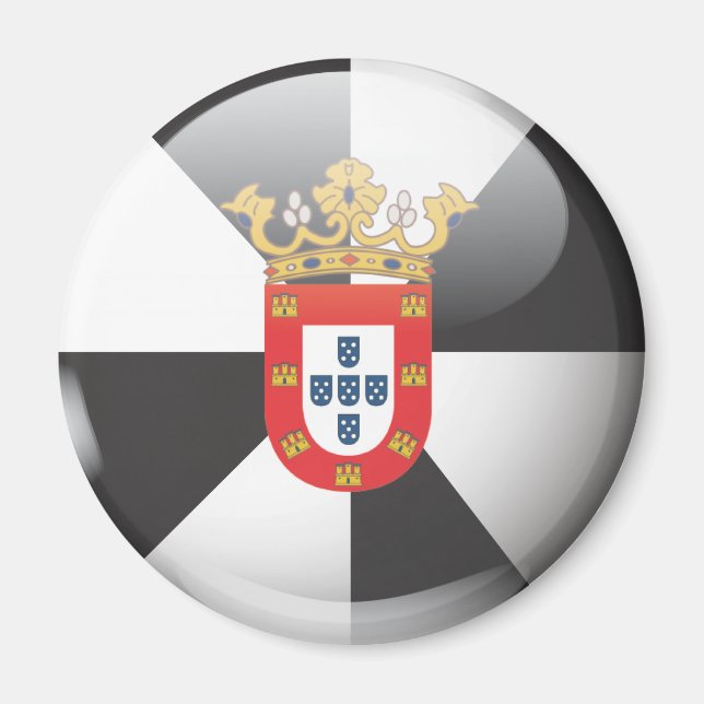 Aimant Drapeau et escudo de Ceuta (Devant)