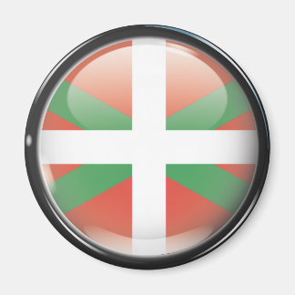 Aimant Drapeau et escudo d'Euskadi