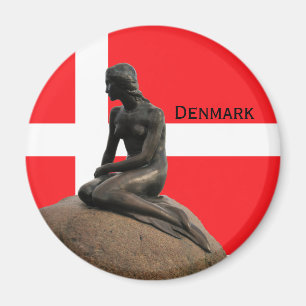 Aimant Drapeau et sirène du Danemark