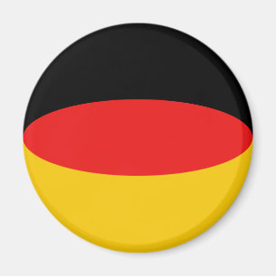 Aimant drapeau fisheye d'Allemagne