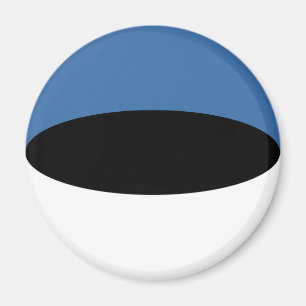 Aimant drapeau fisheye d'Estonie