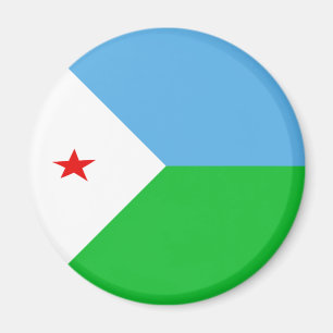 Aimant Drapeau Fisheye Djibouti