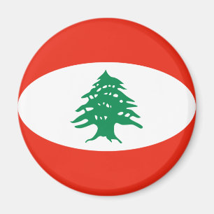 Aimant Drapeau Fisheye Libanais