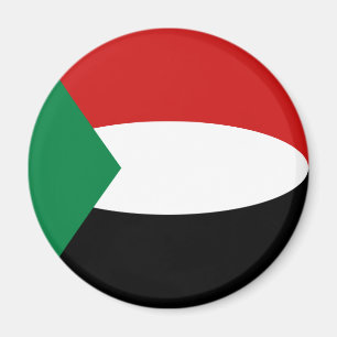 Aimant Drapeau Fisheye Soudan