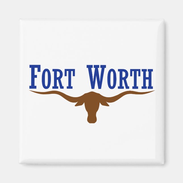 Aimant Drapeau Fort Worth (Devant)