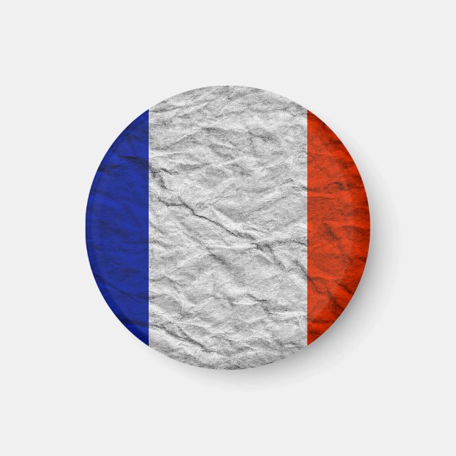 Aimant drapeau français (Devant)