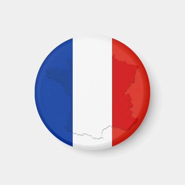Aimant drapeau français (Devant)