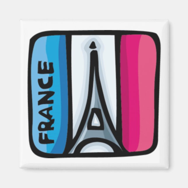 Aimant Drapeau français - France (Devant)