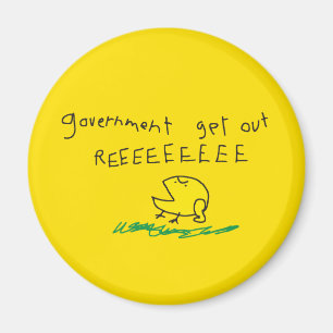 Aimant Drapeau Gadsden Gouvernement dehors REE SNEKDROITE