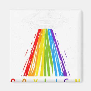 Aimant Drapeau Gay pride Gaylien Shirt Alien Area 51 Gay