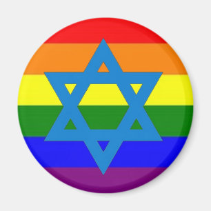 Aimant Drapeau Gay pride juif
