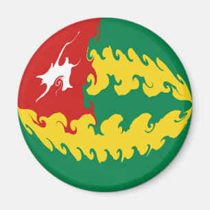 Aimant Drapeau Gnarly du Togo