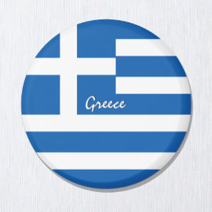 Aimant Drapeau grec Magnet, Voyage, Vacances Grèce