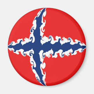 Aimant Drapeau gris de Norvège
