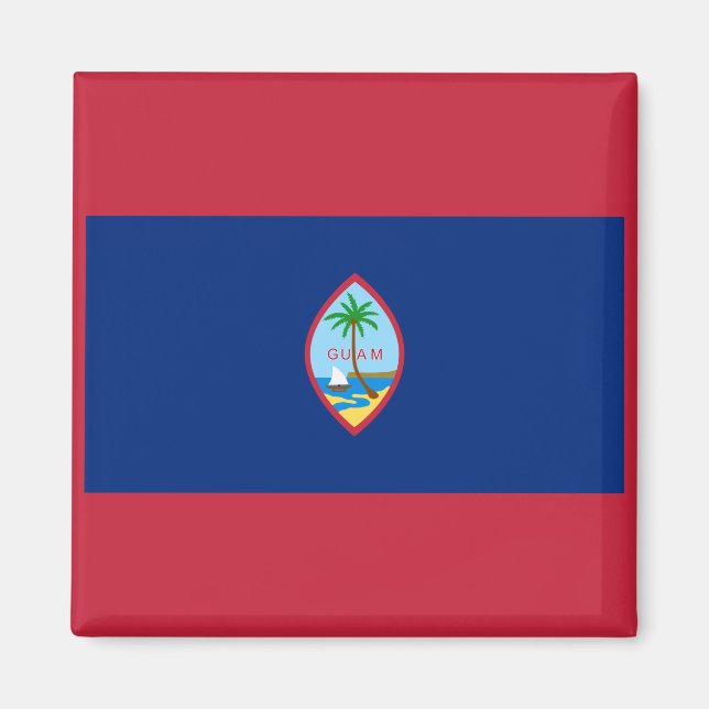 Aimant Drapeau Guam (Devant)