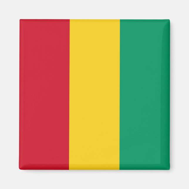 Aimant Drapeau Guinée (Devant)