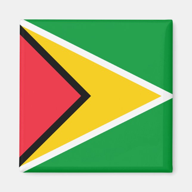 Aimant Drapeau Guyana (Devant)