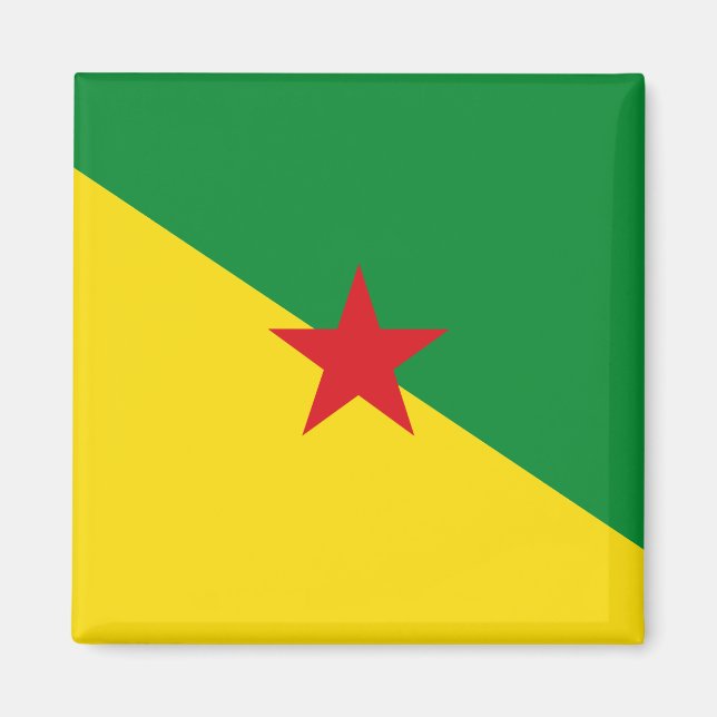 Aimant Drapeau Guyane GF (Devant)