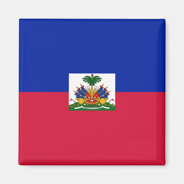 Aimant Drapeau Haïti (Haïti) (Devant)