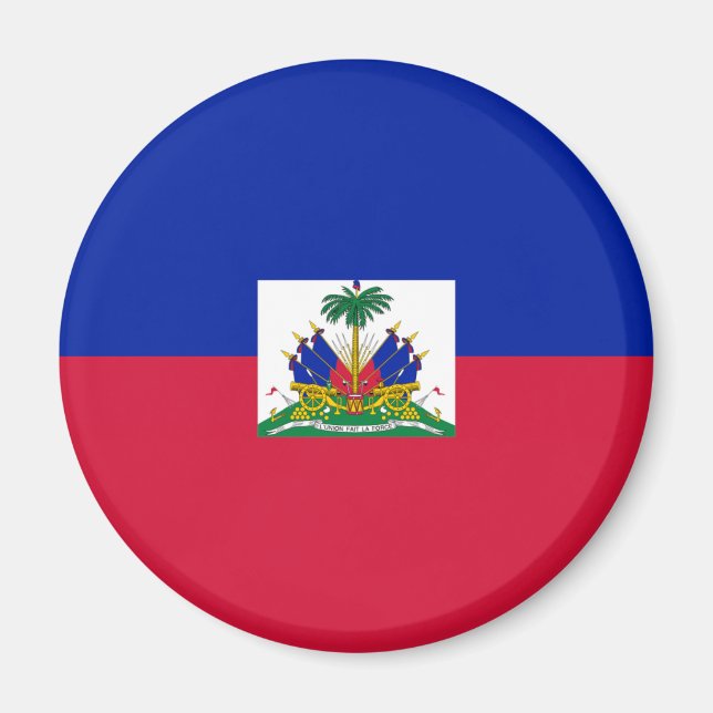 Aimant Drapeau haïtien (Devant)