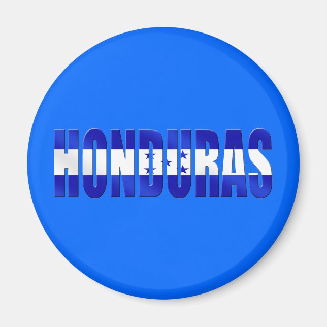 Aimant Drapeau hondurien du honduras logo emblème cadeaux (Devant)