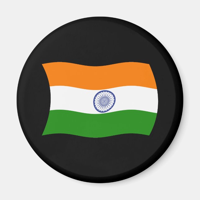 Aimant Drapeau Indien (Devant)