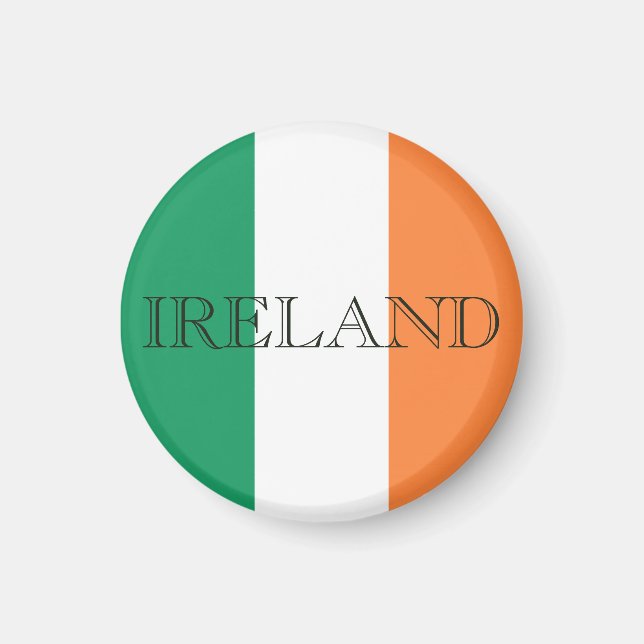 Aimant Drapeau irlandais macé Irlande (Devant)