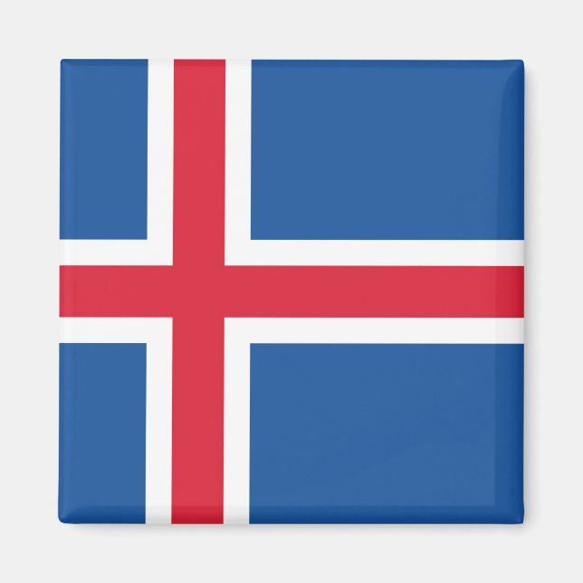 Aimant Drapeau Islande (Devant)