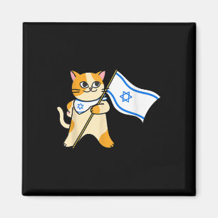 Aimant Drapeau israélien chat sioniste pro-israël juif