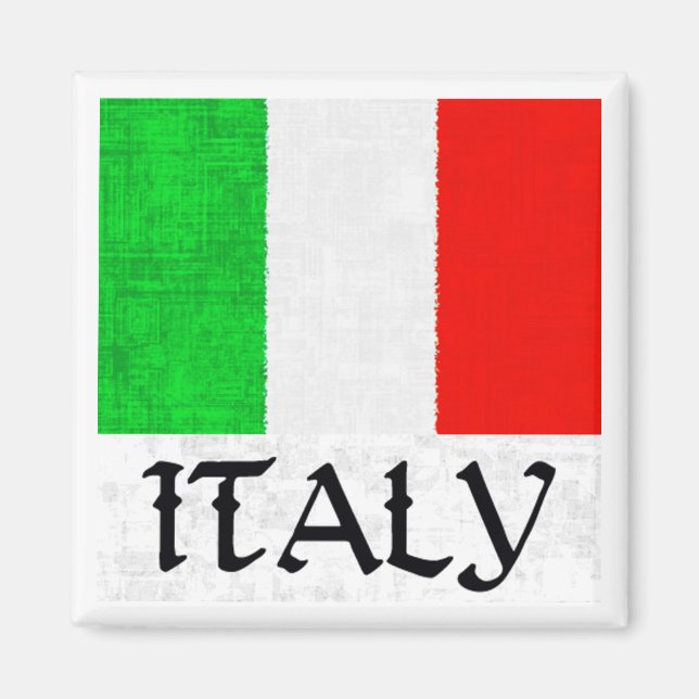 AIMANT DRAPEAU ITALIEN (Devant)