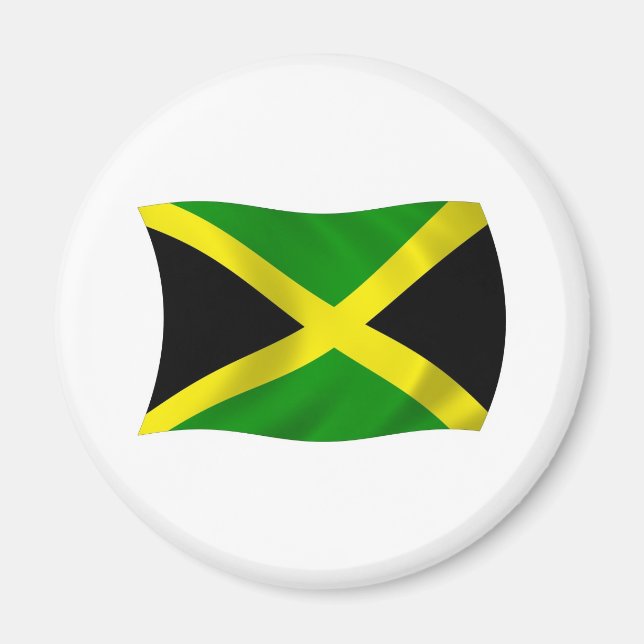 Aimant Drapeau Jamaïcain (Devant)