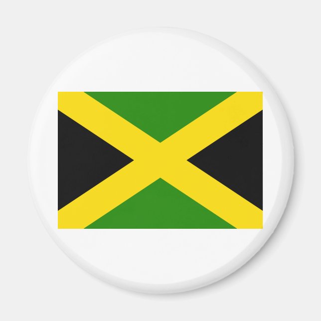 Aimant Drapeau Jamaïcain (Devant)