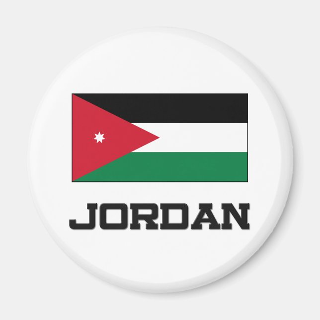 Aimant Drapeau Jordanie (Devant)