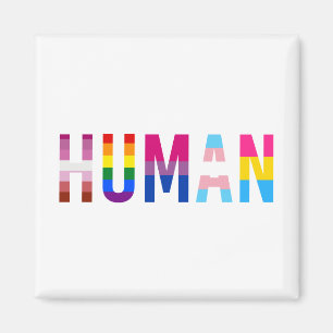 Aimant Drapeau LGBT HUMAN Mois Gay pride Transgenre