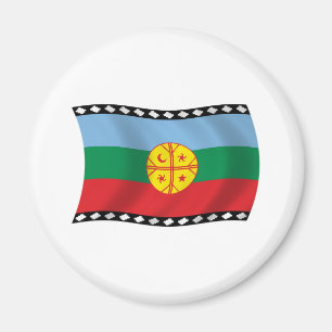 Aimant Drapeau Mapuches