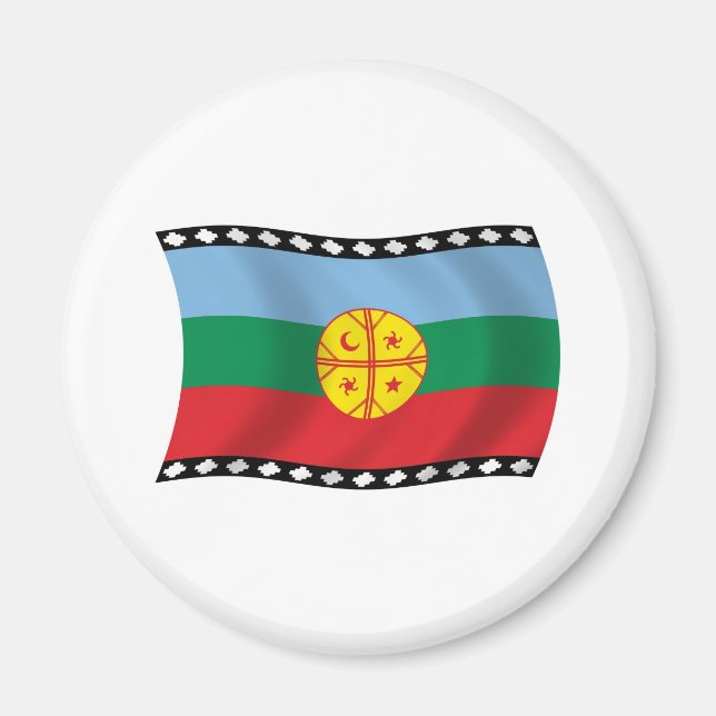 Aimant Drapeau Mapuches (Devant)