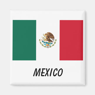 Aimant Drapeau mexicain magnétique rectangulaire