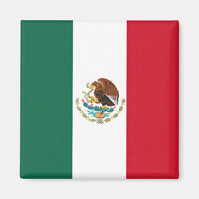 Aimant Drapeau Mexique Tricolore (Devant)