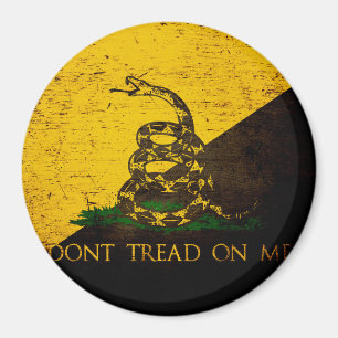 Aimant Drapeau noir Anarcho Gadsden
