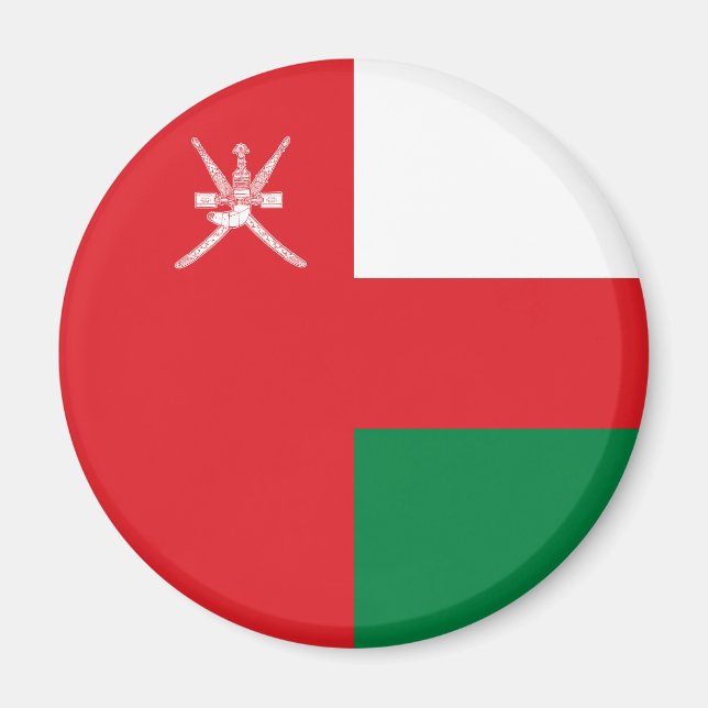 Aimant Drapeau Oman (Devant)