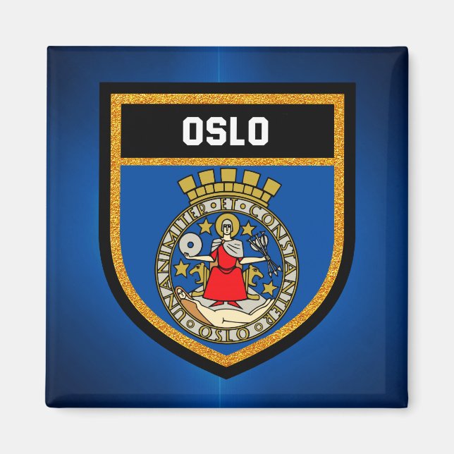 Aimant Drapeau Oslo (Devant)